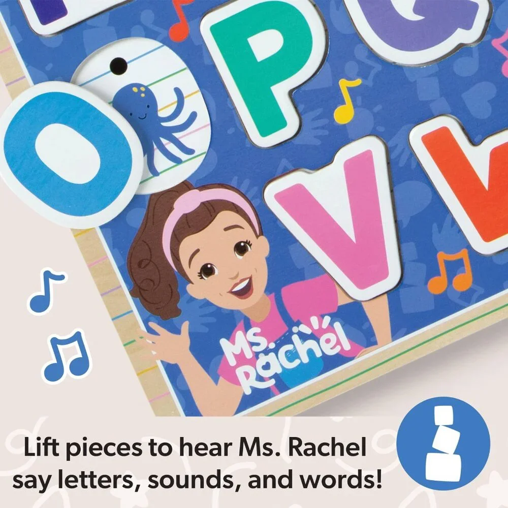 NWT Ms. Rachel™ Wooden Phonics Alphabet Sound Puzzle - 26 Pieces